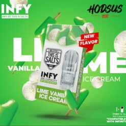 This is Salt INFY Cartridge - Lime Vanilla Ice cream